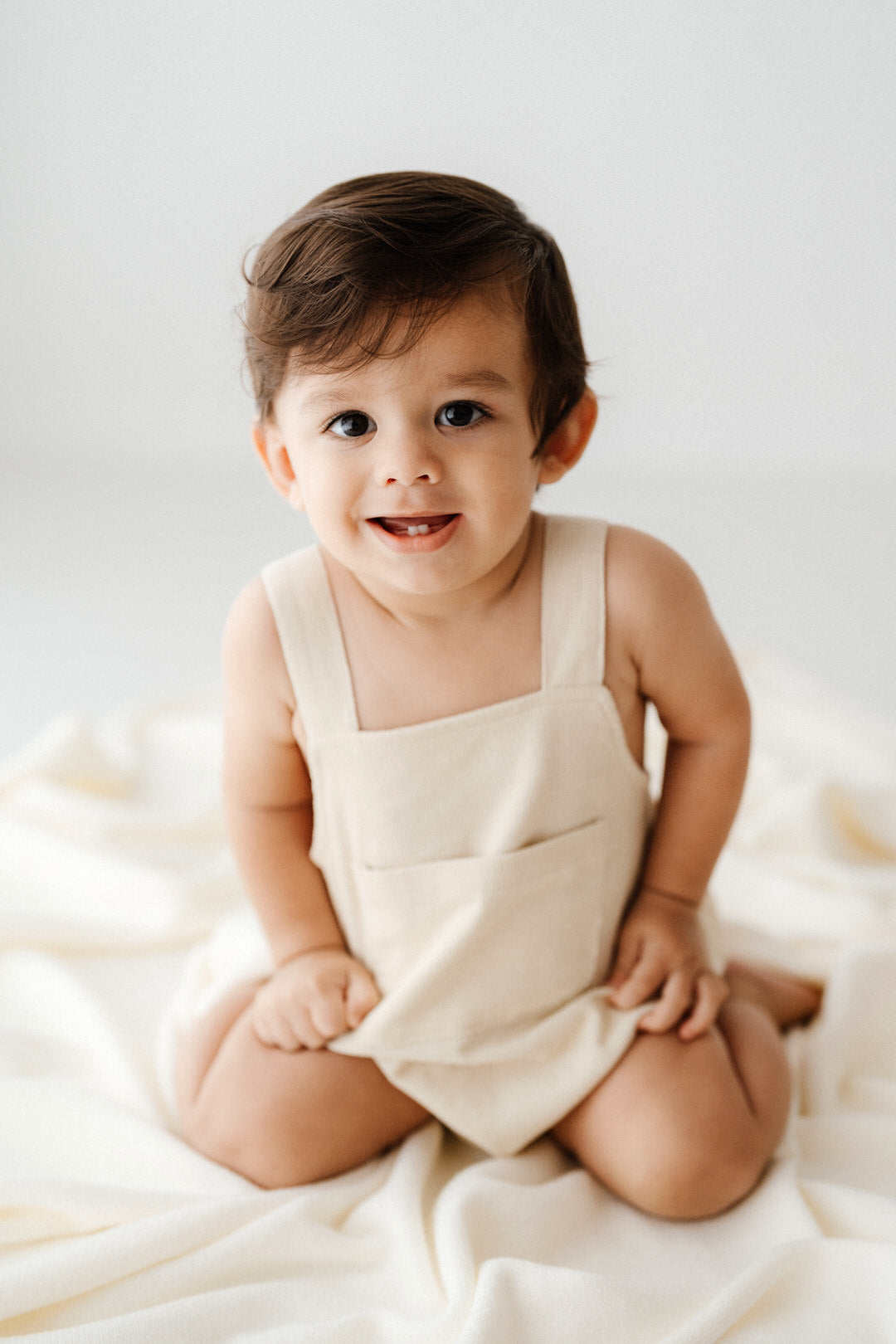 Felix Corduroy Romper - boys romper